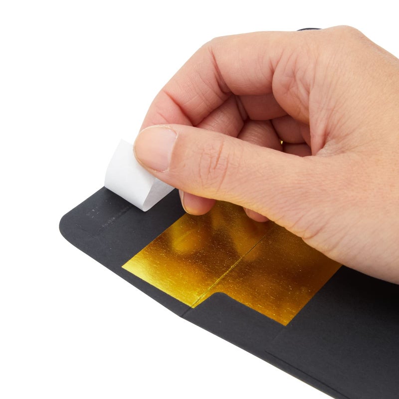 Paper Junkie A6 Black Envelopes with Gold Foil - 4.25 x 6.25 In, 50 Pack, 120 GSM - Peel & Stick Envelope Liner for Invitations, Greeting Cards & Photos - Image 3